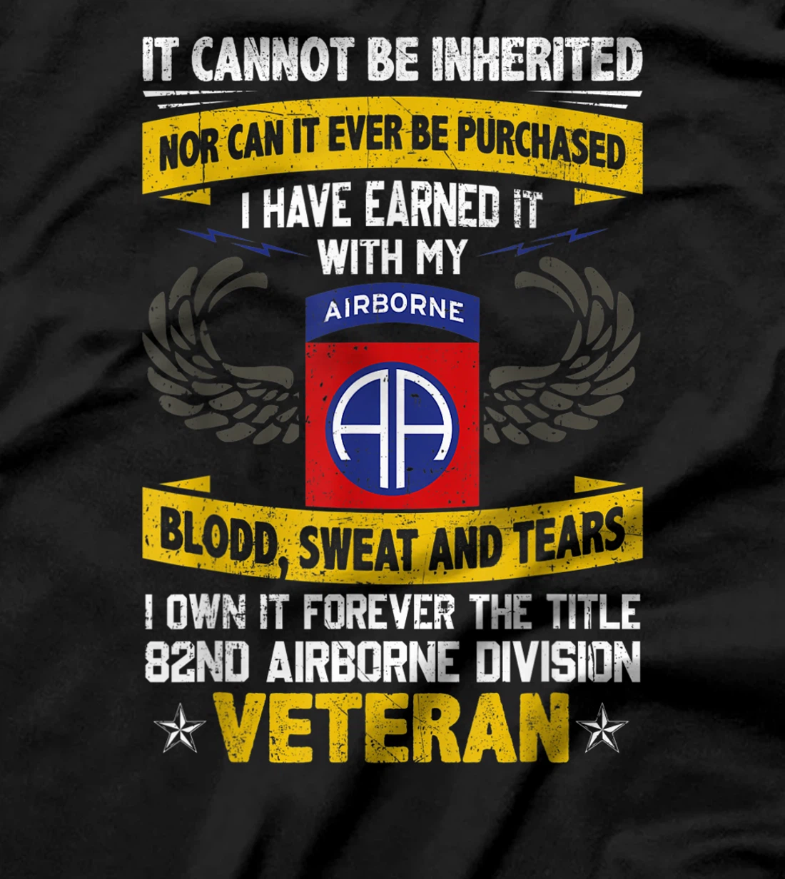 Forever The Title 82Nd Airborne Division Veteran T-Shirt
