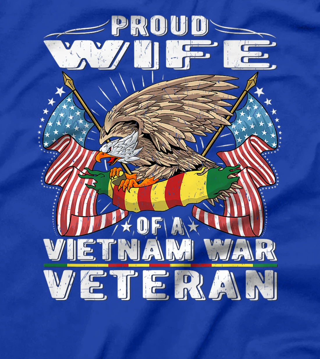 Proud Wife Of Vietnam War Veteran Military Vet's Spouse Gift Premium T-Shirt