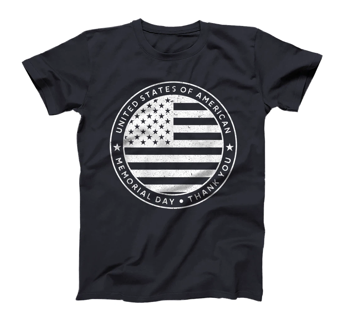 Memorial Day Thank You Veterans Patriotic T-Shirt