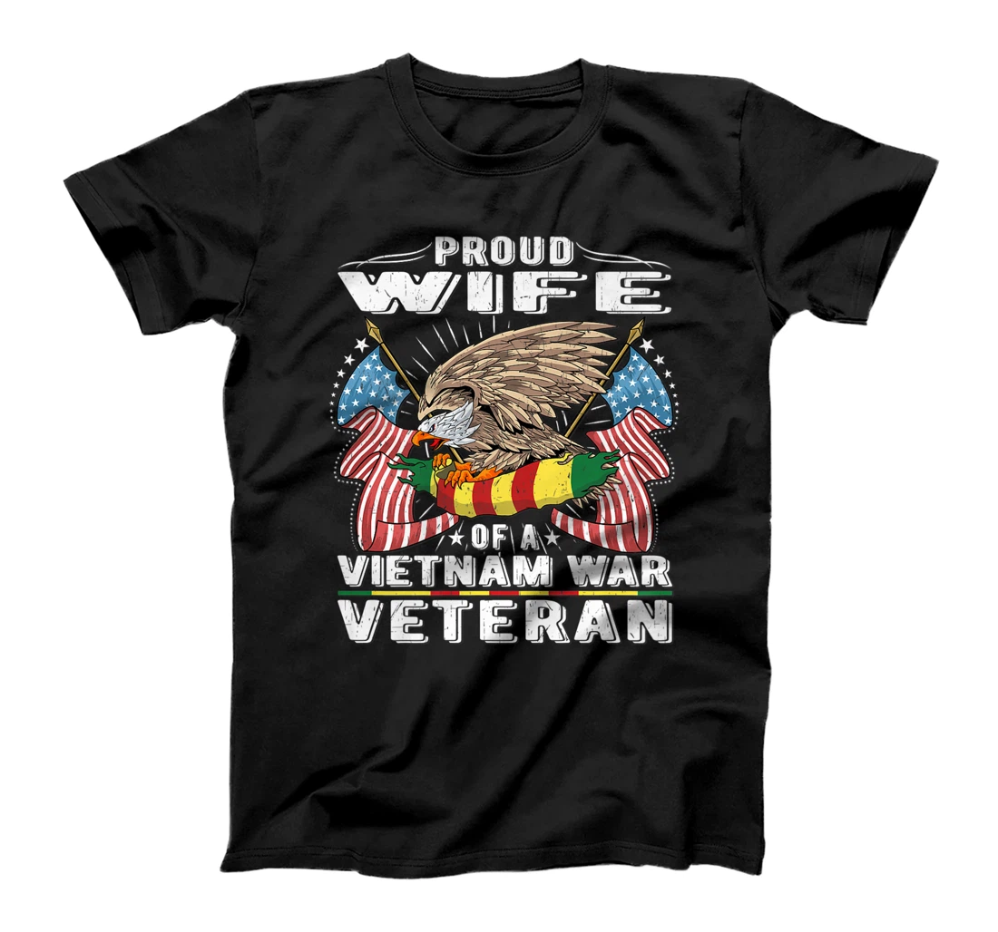 Proud Wife Of Vietnam War Veteran Military Vet's Spouse Gift Premium T-Shirt