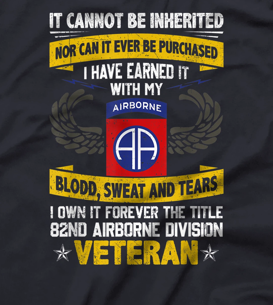 Forever The Title 82Nd Airborne Division Veteran T-Shirt