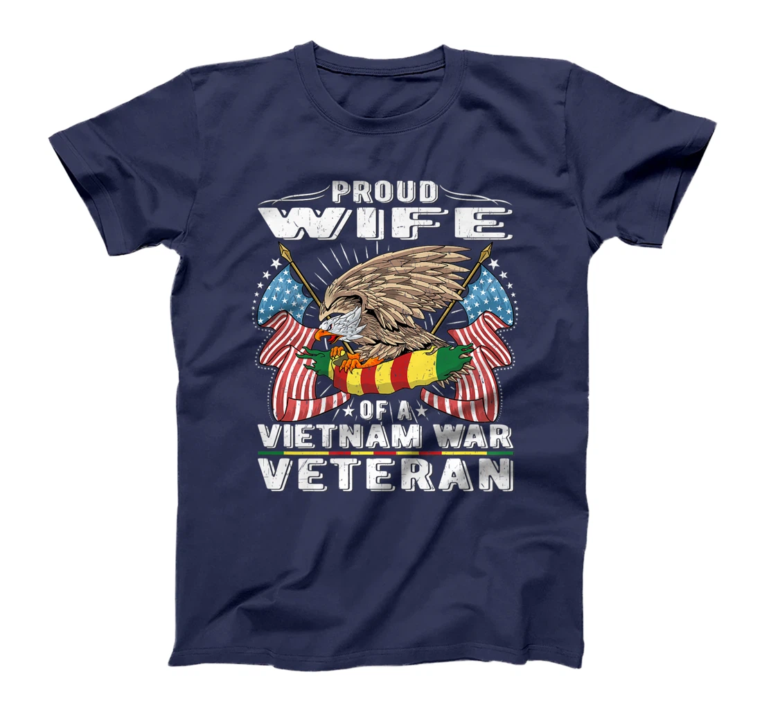 Proud Wife Of Vietnam War Veteran Military Vet's Spouse Gift Premium T-Shirt
