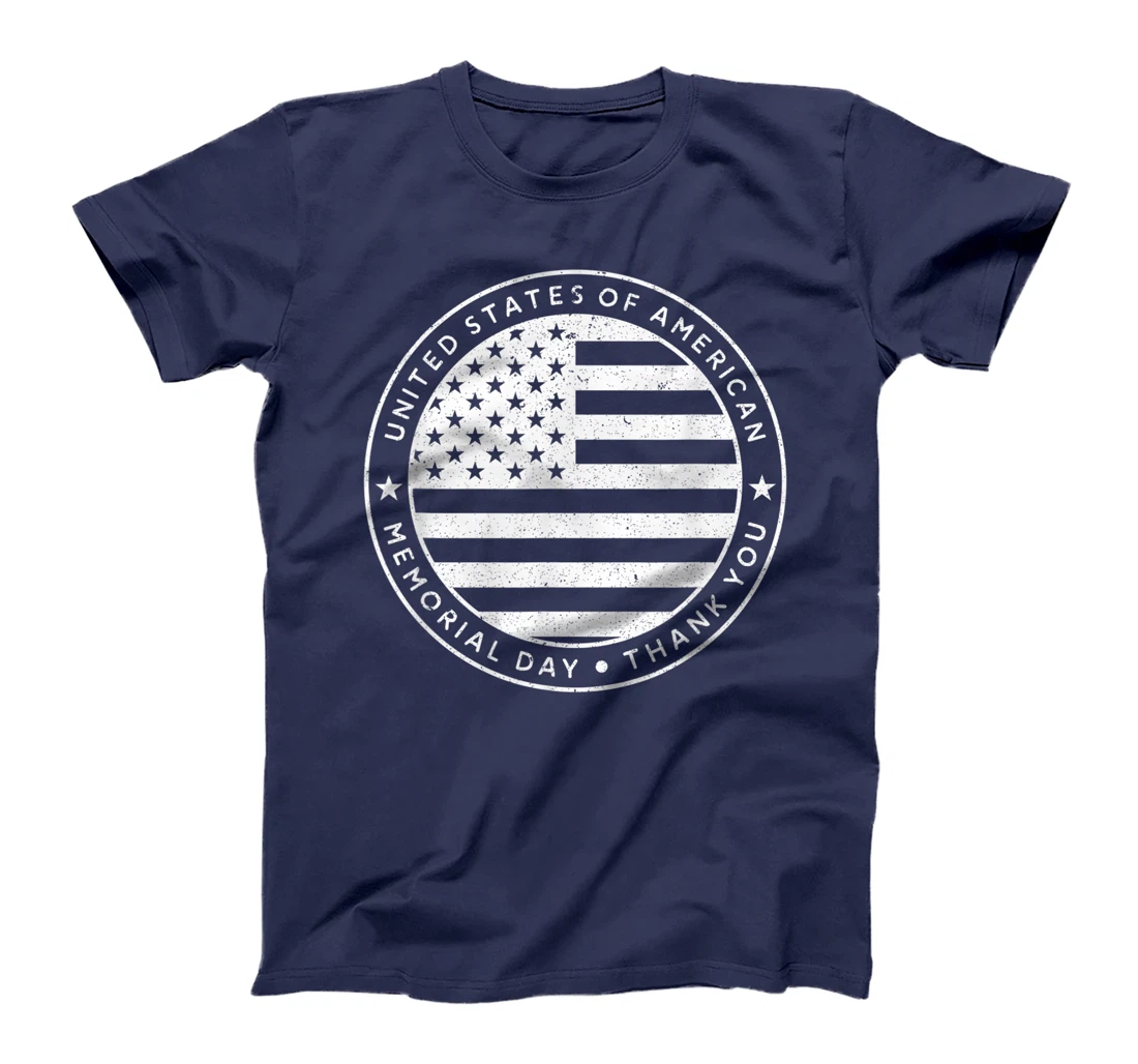 Memorial Day Thank You Veterans Patriotic T-Shirt