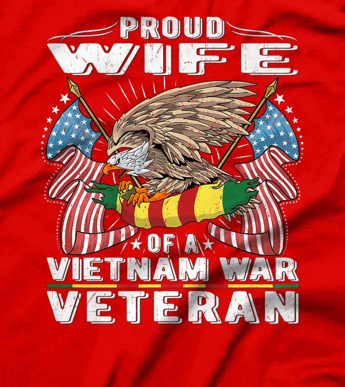 Proud Wife Of Vietnam War Veteran Military Vet's Spouse Gift Premium T-Shirt
