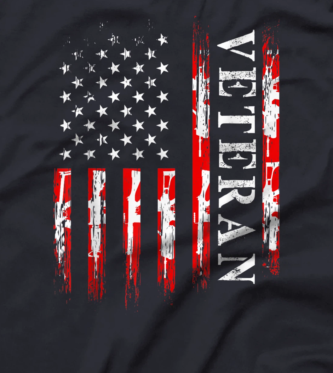 Soldier Military American Flag Veteran Army Battlefield T-Shirt