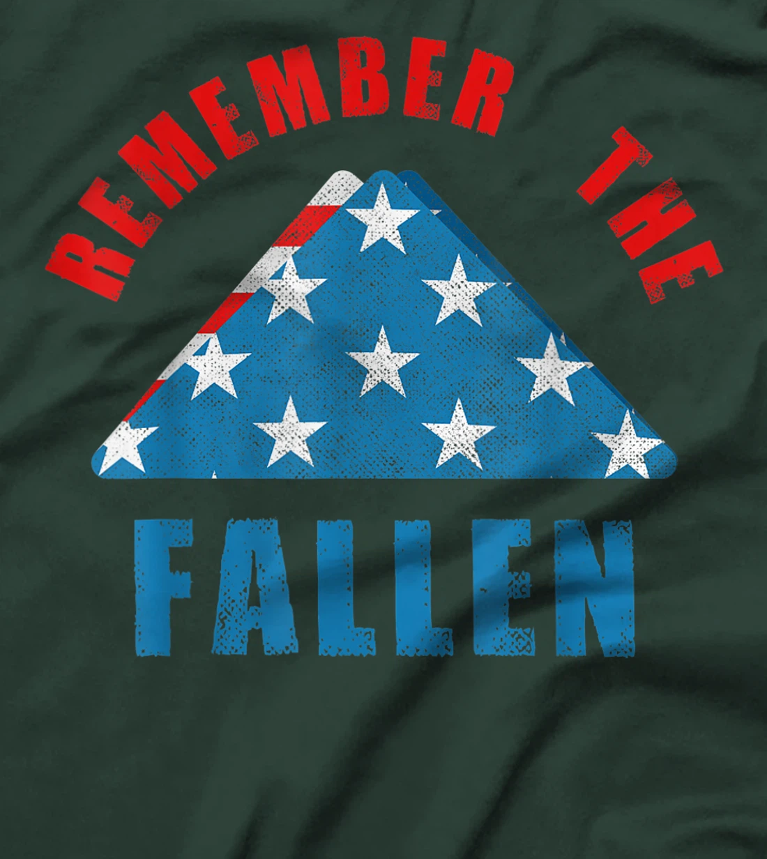 American Flag Remember The Fallen Military Soldier Veteran T-Shirt