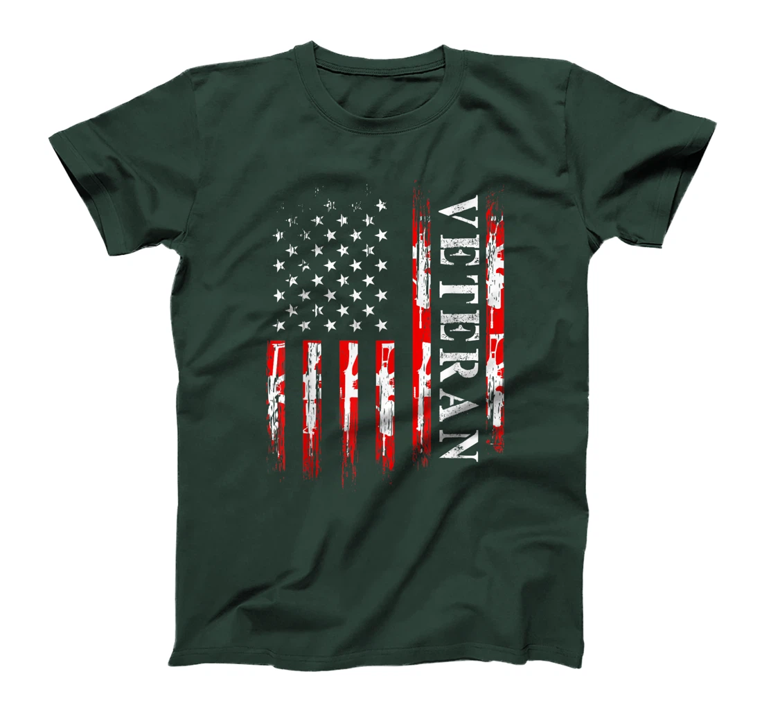 Soldier Military American Flag Veteran Army Battlefield T-Shirt