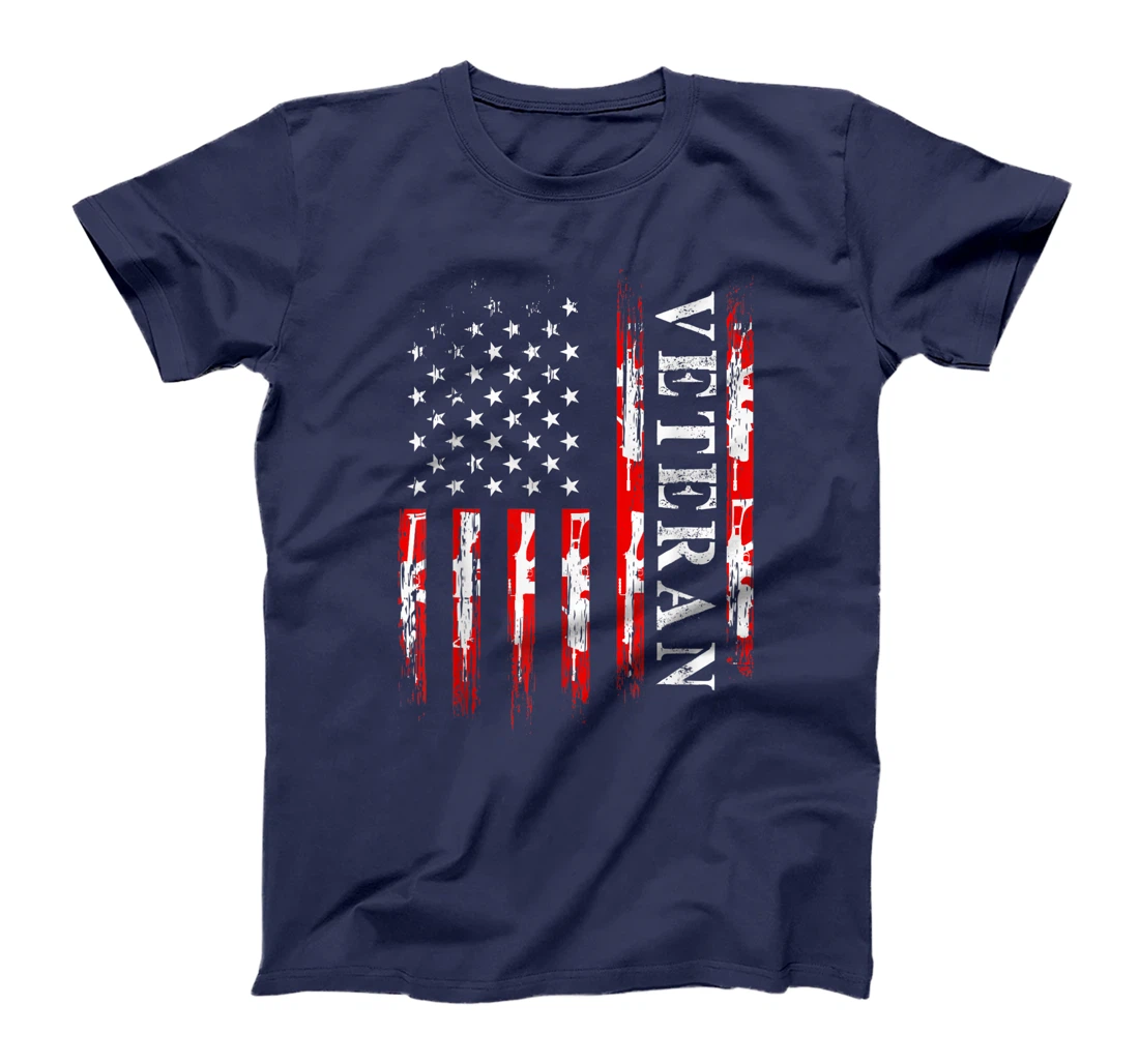 Soldier Military American Flag Veteran Army Battlefield T-Shirt