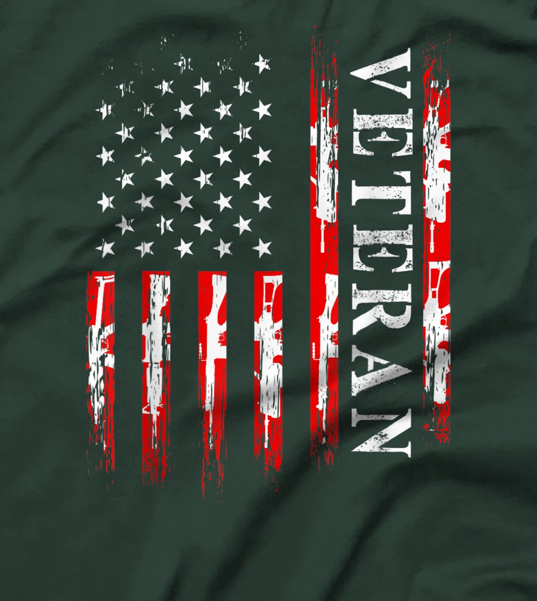 Soldier Military American Flag Veteran Army Battlefield T-Shirt