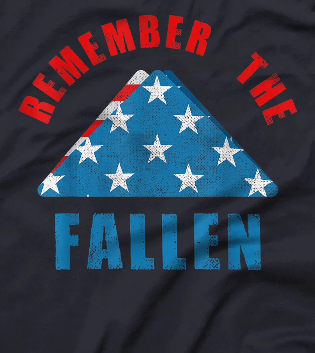 American Flag Remember The Fallen Military Soldier Veteran T-Shirt