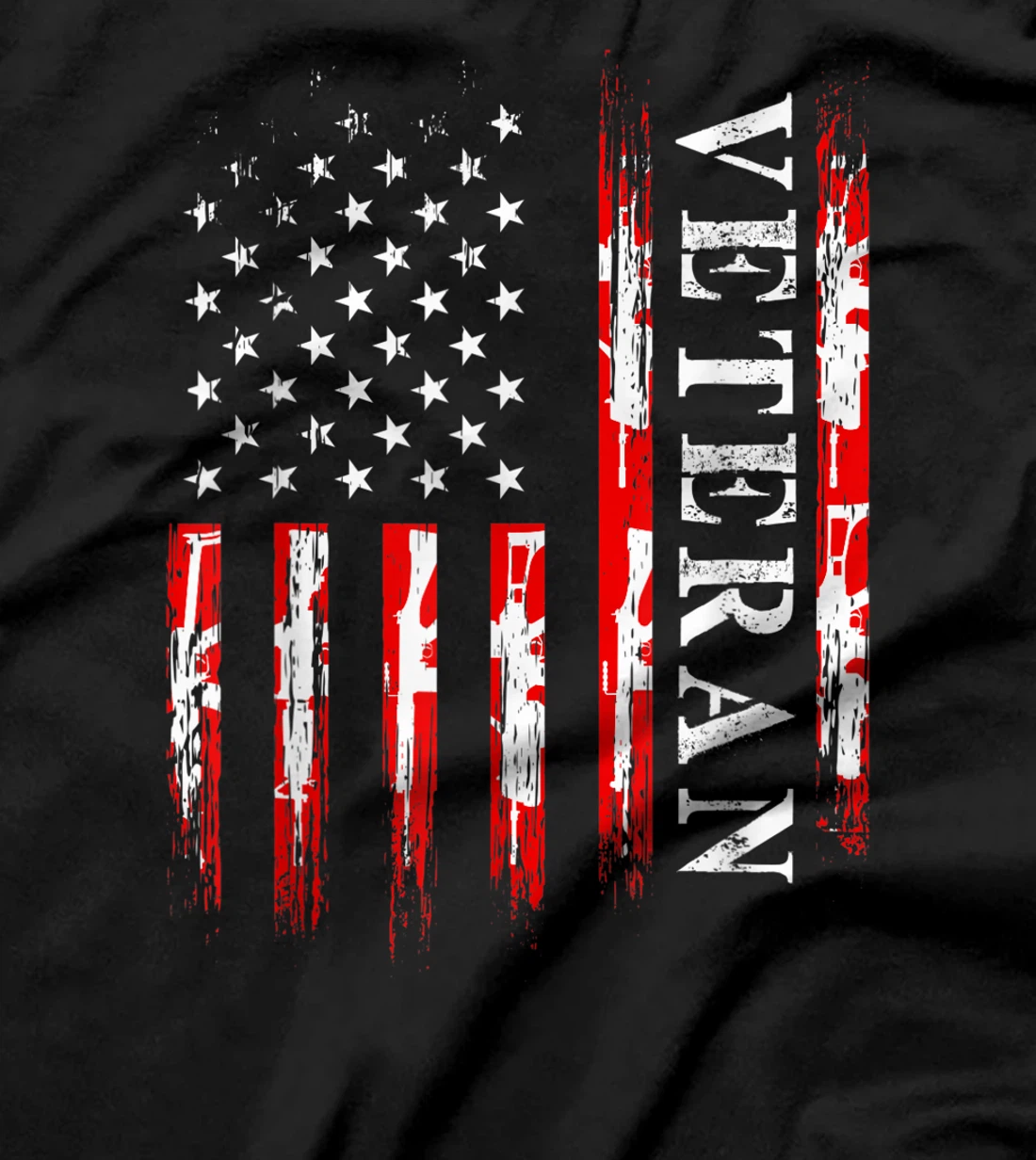 Soldier Military American Flag Veteran Army Battlefield T-Shirt