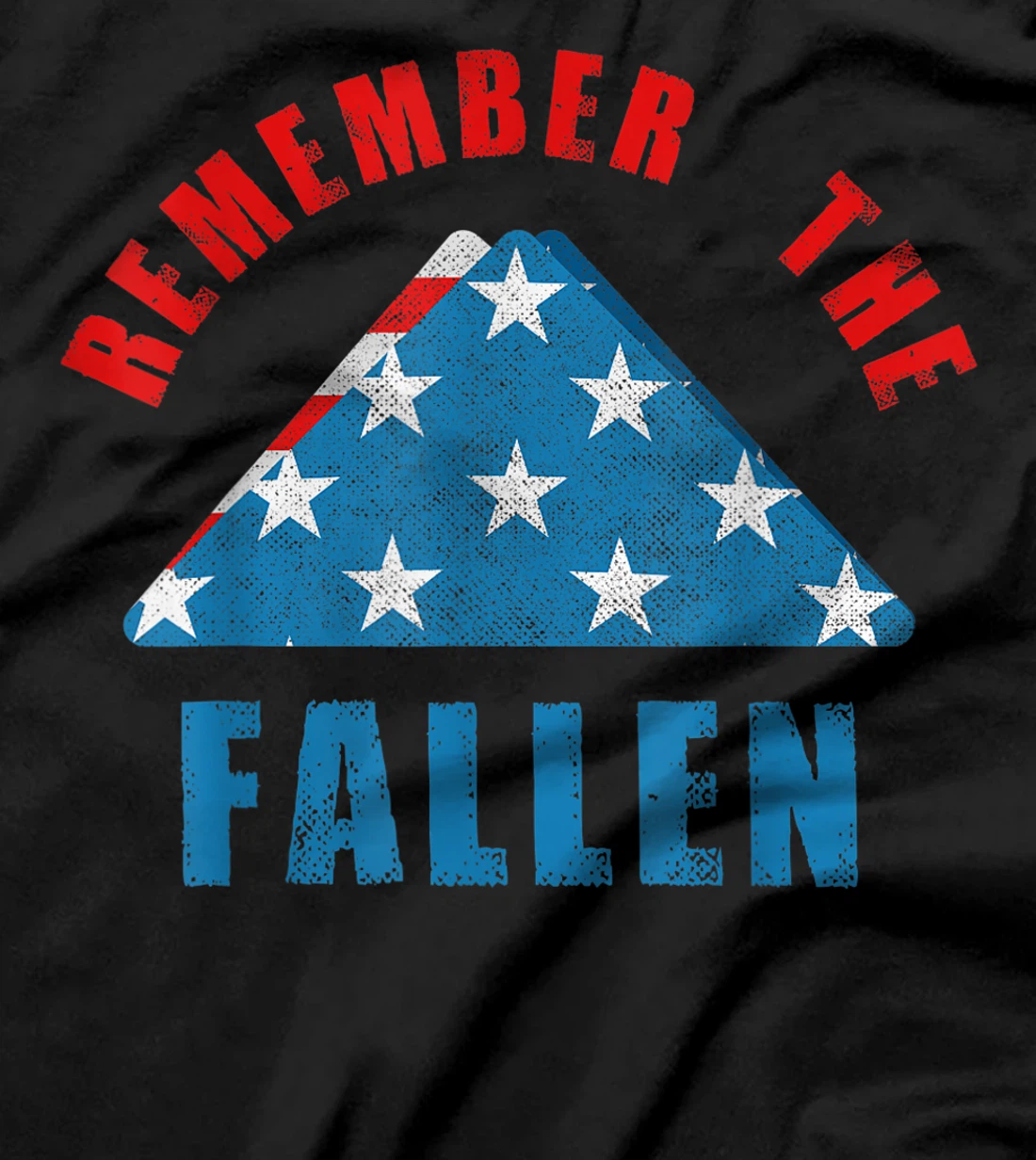 American Flag Remember The Fallen Military Soldier Veteran T-Shirt