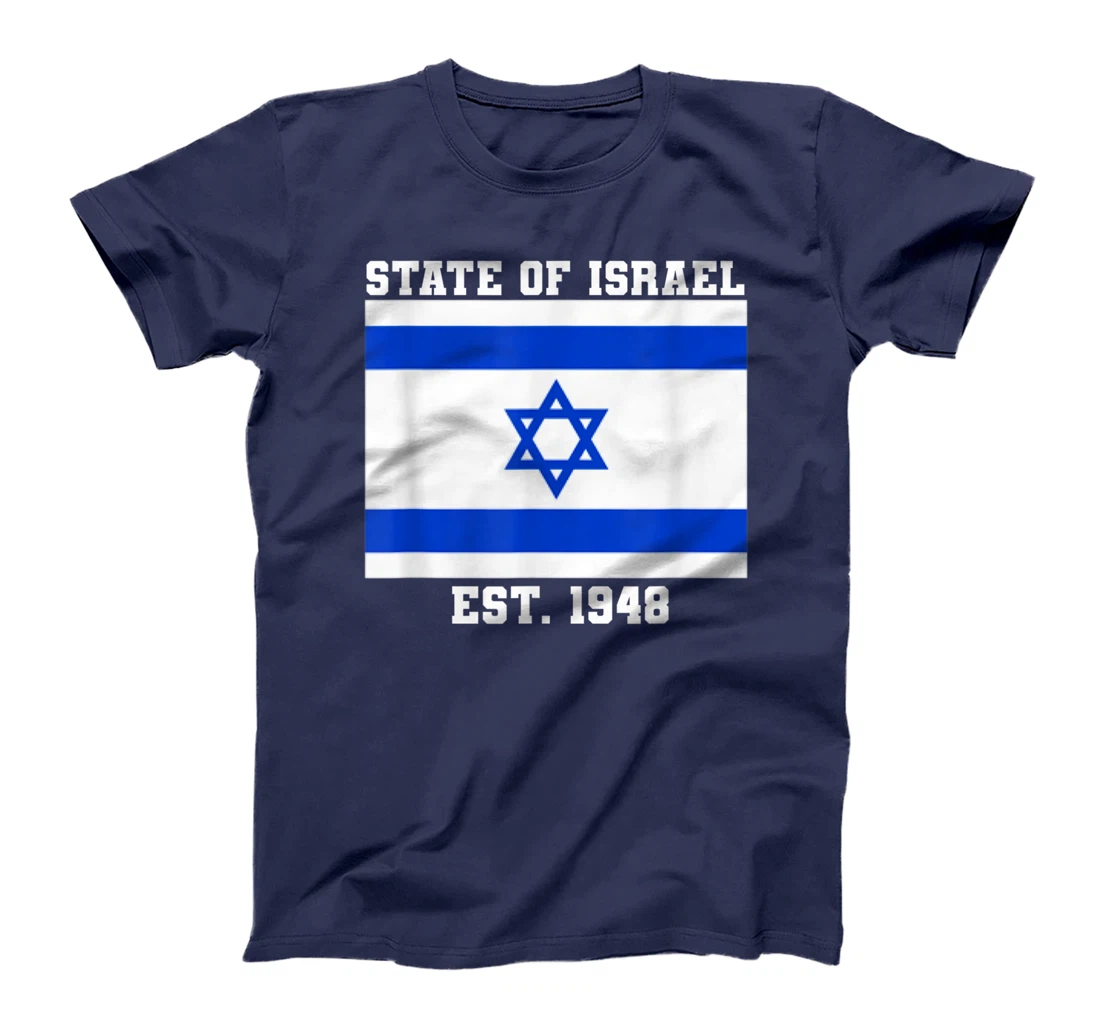 Jewish State Of Israel Flag Est. 1948 Independence Day 73 T-Shirt