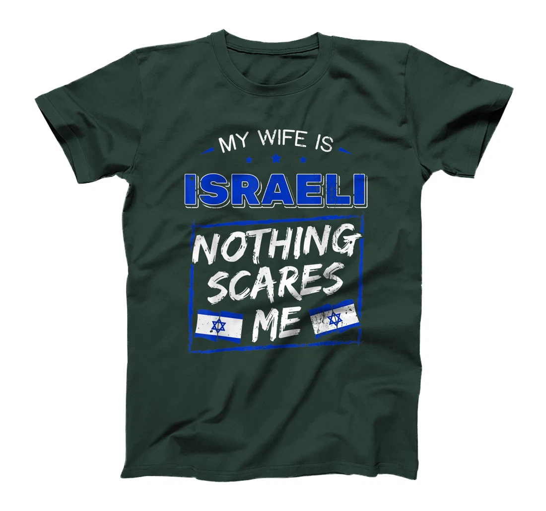 My Wife Is Israeli State of Israel Heritage Roots Flag Pride T-Shirt