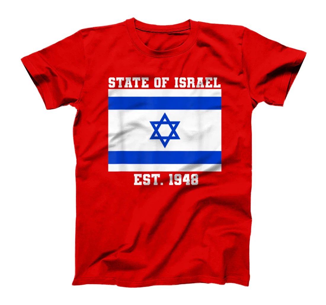 Jewish State Of Israel Flag Est. 1948 Independence Day 73 T-Shirt