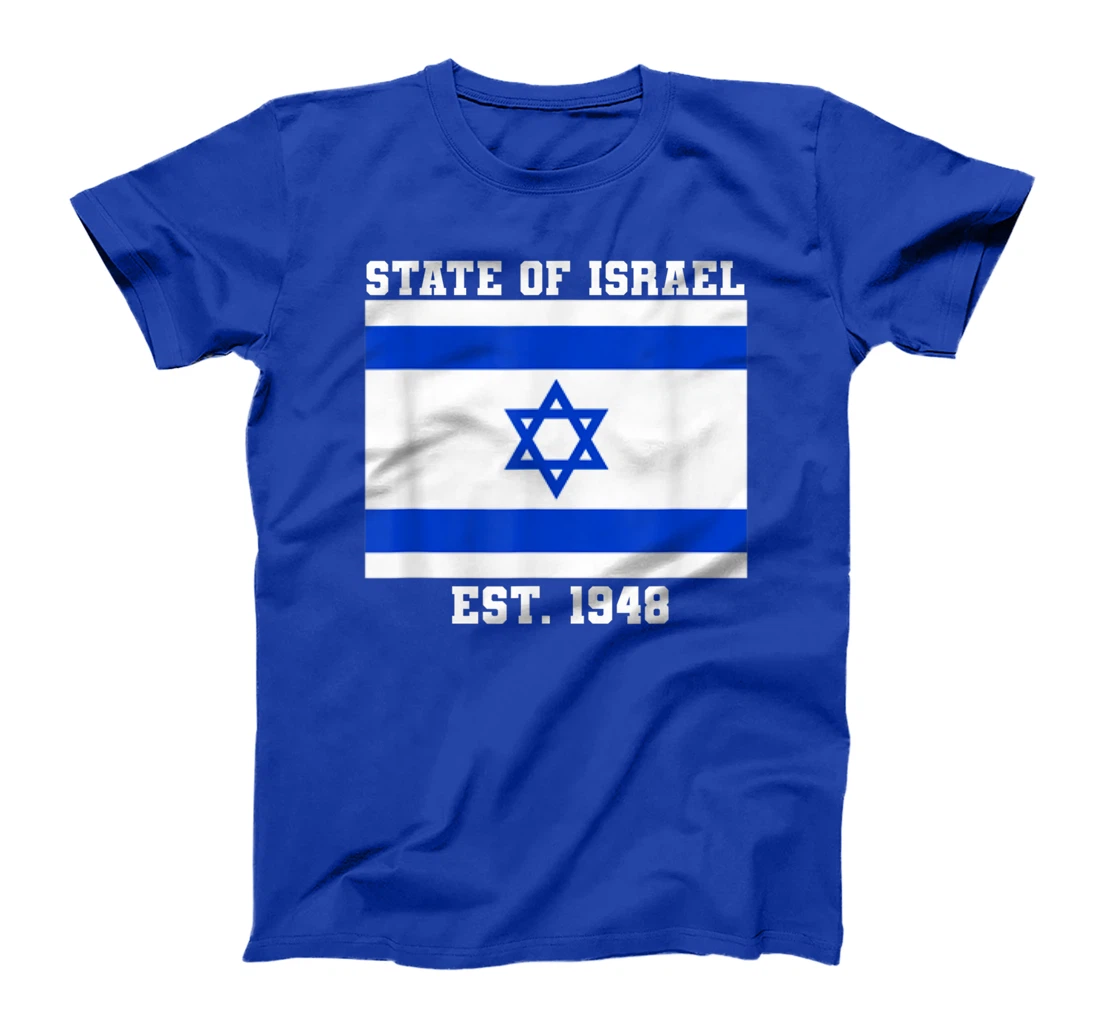 Jewish State Of Israel Flag Est. 1948 Independence Day 73 T-Shirt