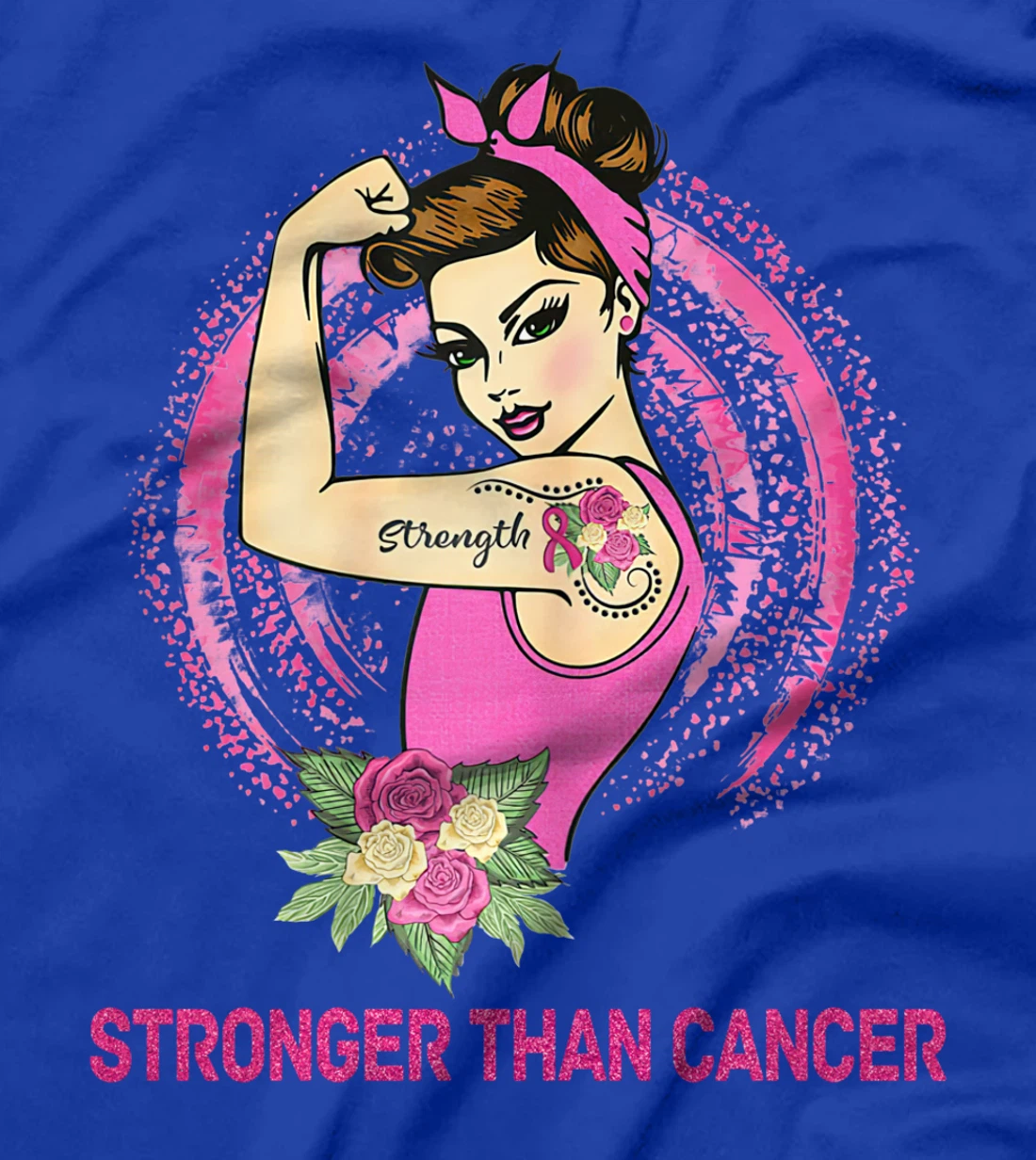 Rosie The Riveter Breast Cancer Warrior T-Shirt
