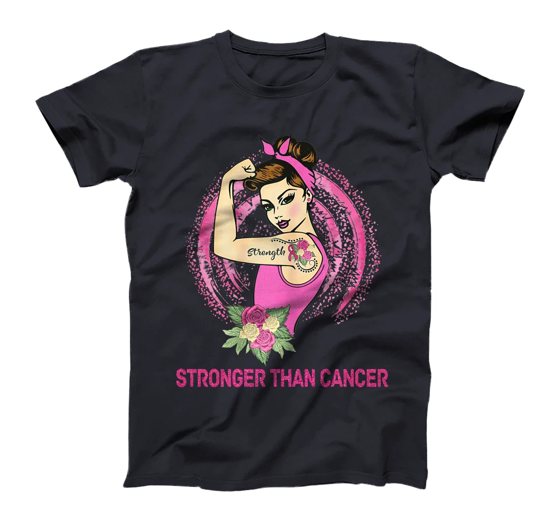 Rosie The Riveter Breast Cancer Warrior T-Shirt