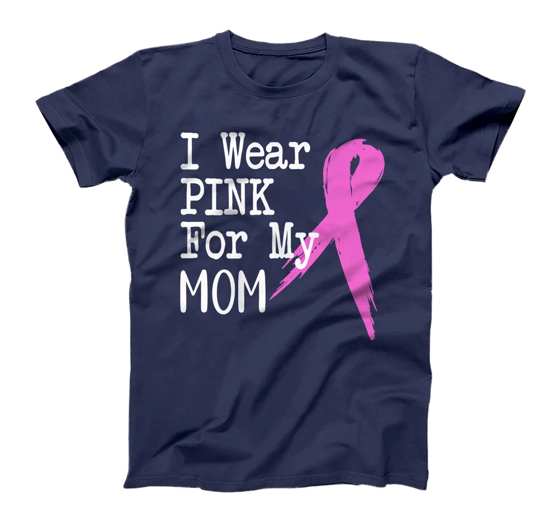 Womens Wife Mom Survivor Design Gift For Breast Cancer T-Shirt