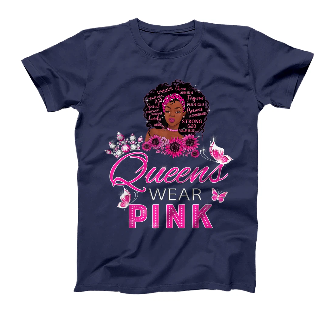 Black Girl God Says I Am Breast Cancer Awareness Black Woman T-Shirt