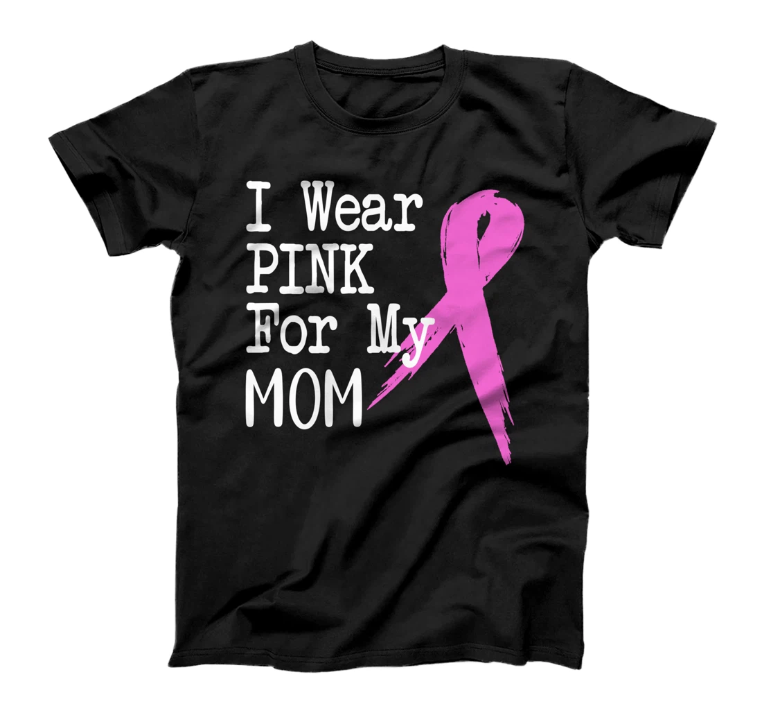 Womens Wife Mom Survivor Design Gift For Breast Cancer T-Shirt