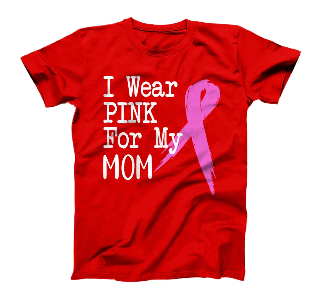 Womens Wife Mom Survivor Design Gift For Breast Cancer T-Shirt