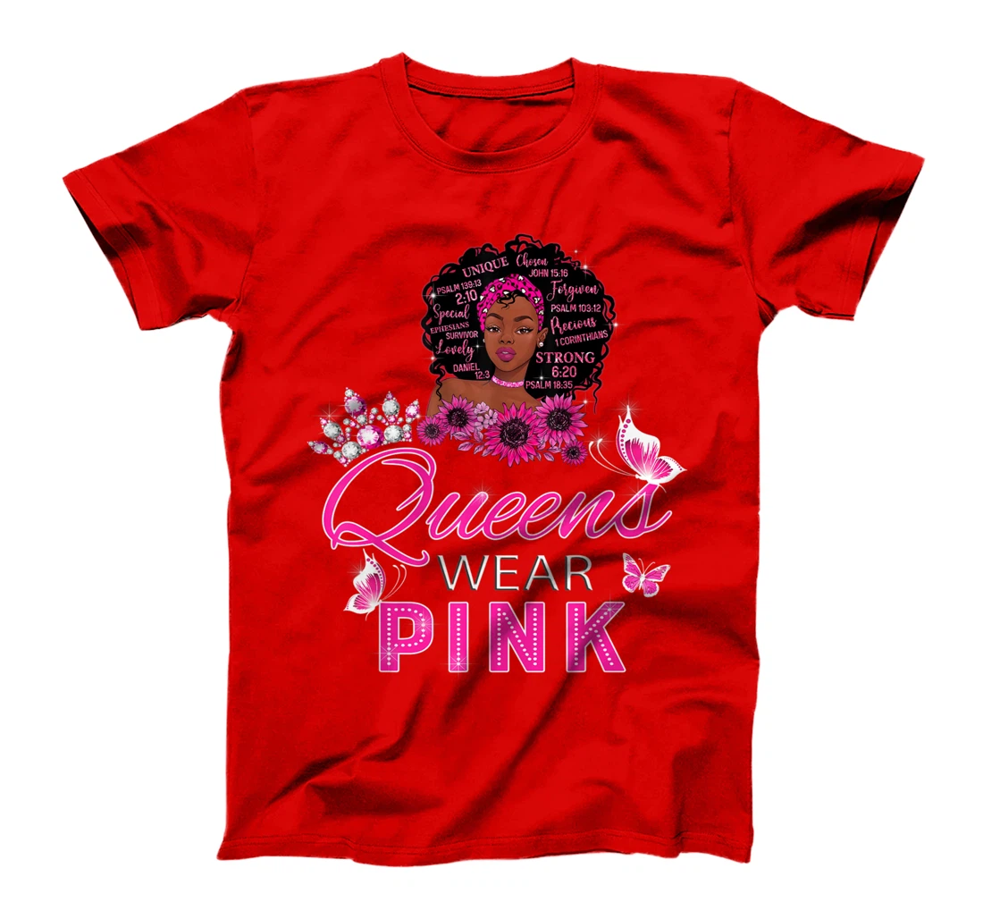 Black Girl God Says I Am Breast Cancer Awareness Black Woman T-Shirt
