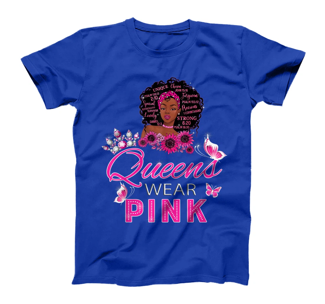 Black Girl God Says I Am Breast Cancer Awareness Black Woman T-Shirt