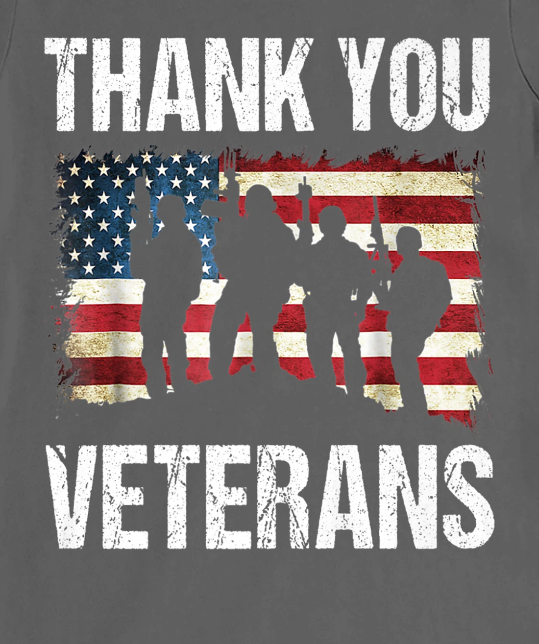 Veterans Day Tee Thank you Military Veterans American Flag T-Shirt, Women T-Shirt
