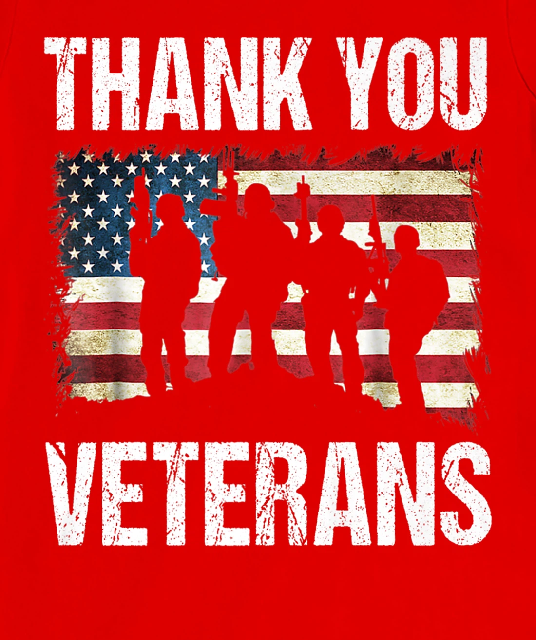 Veterans Day Tee Thank you Military Veterans American Flag T-Shirt, Women T-Shirt