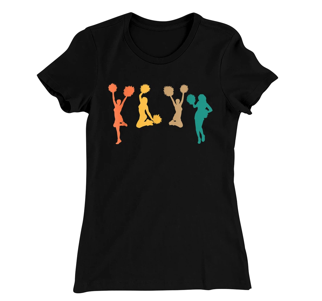 Retro Vintage Cheerleading Cheerleader T-Shirt, Women T-Shirt
