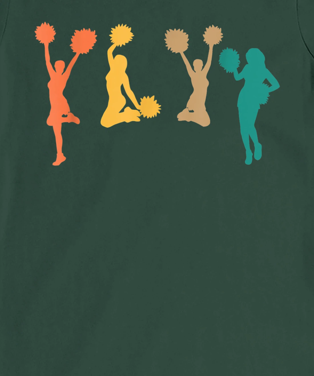 Retro Vintage Cheerleading Cheerleader T-Shirt, Women T-Shirt
