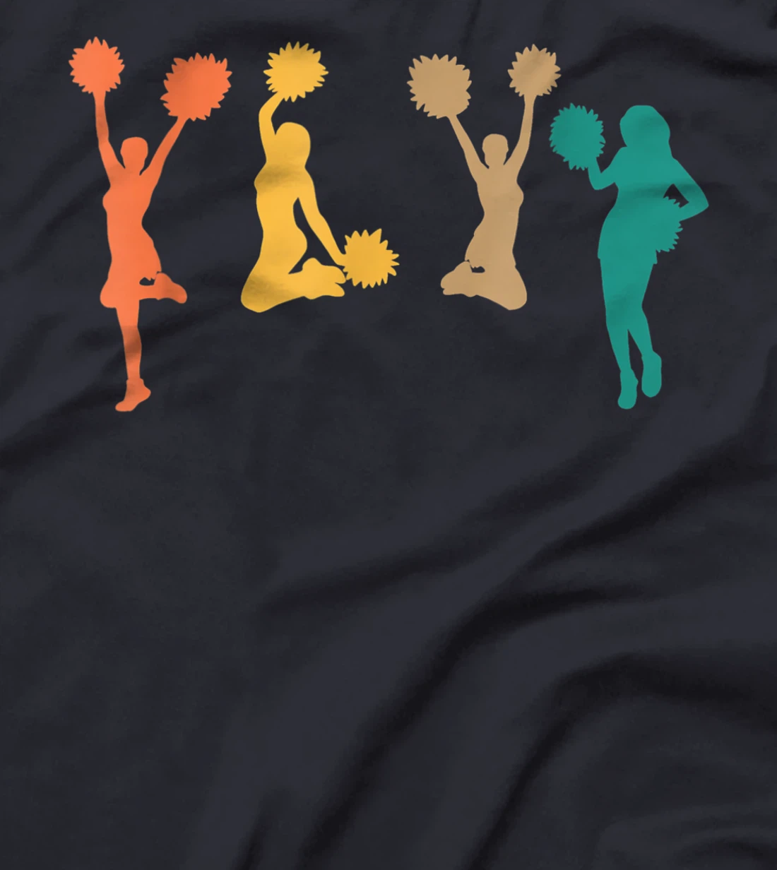 Retro Vintage Cheerleading Cheerleader T-Shirt, Women T-Shirt