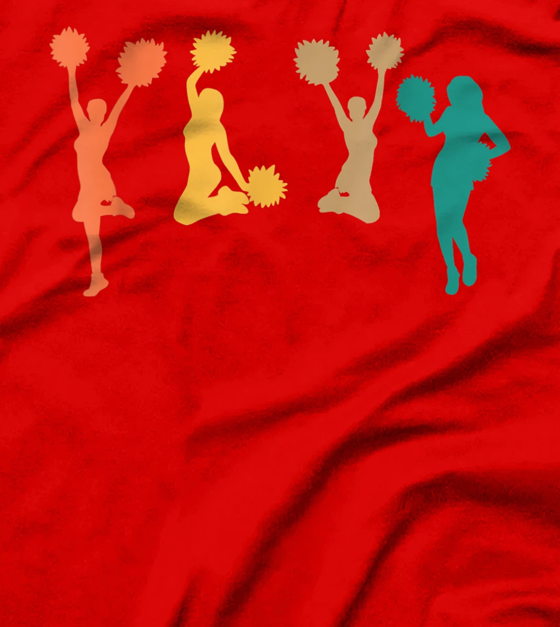 Retro Vintage Cheerleading Cheerleader T-Shirt, Women T-Shirt