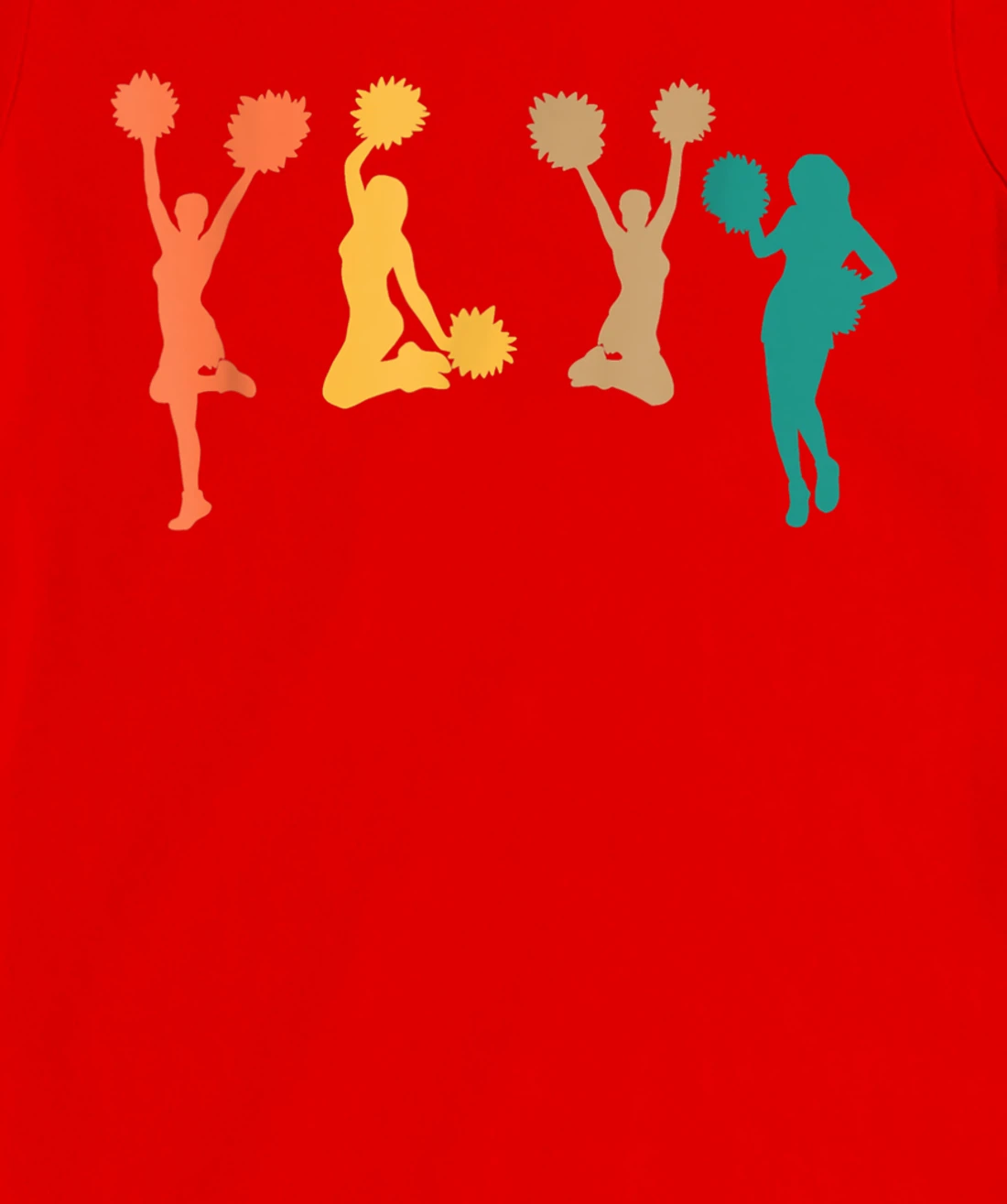 Retro Vintage Cheerleading Cheerleader T-Shirt, Women T-Shirt