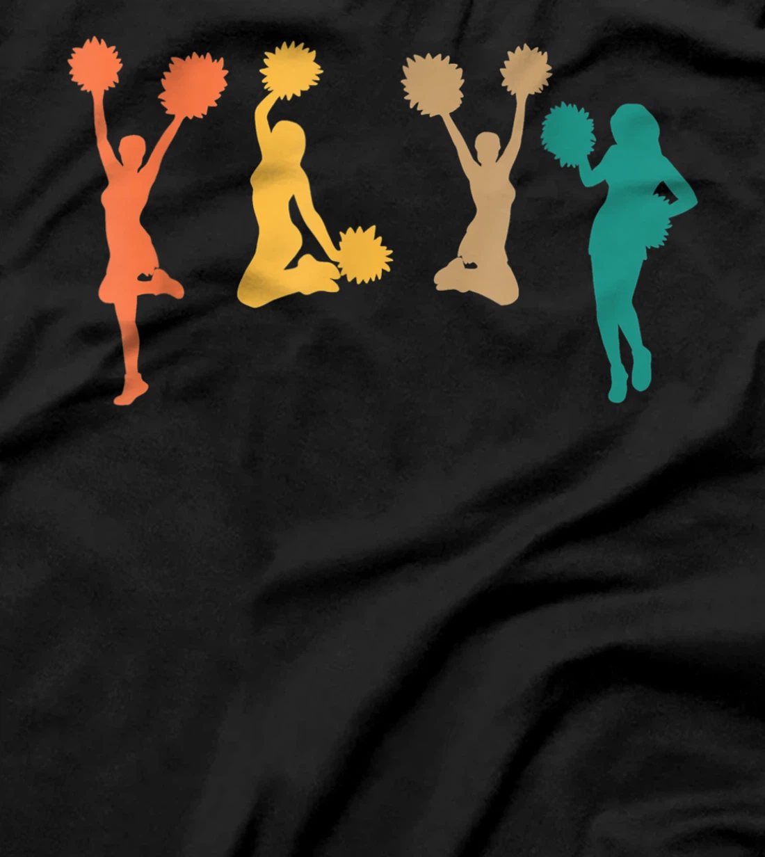 Retro Vintage Cheerleading Cheerleader T-Shirt, Women T-Shirt
