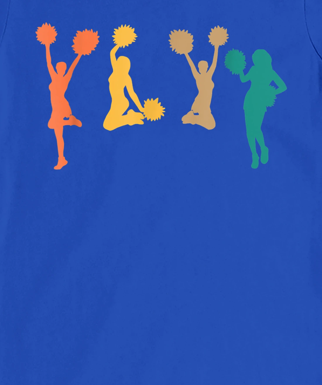 Retro Vintage Cheerleading Cheerleader T-Shirt, Women T-Shirt