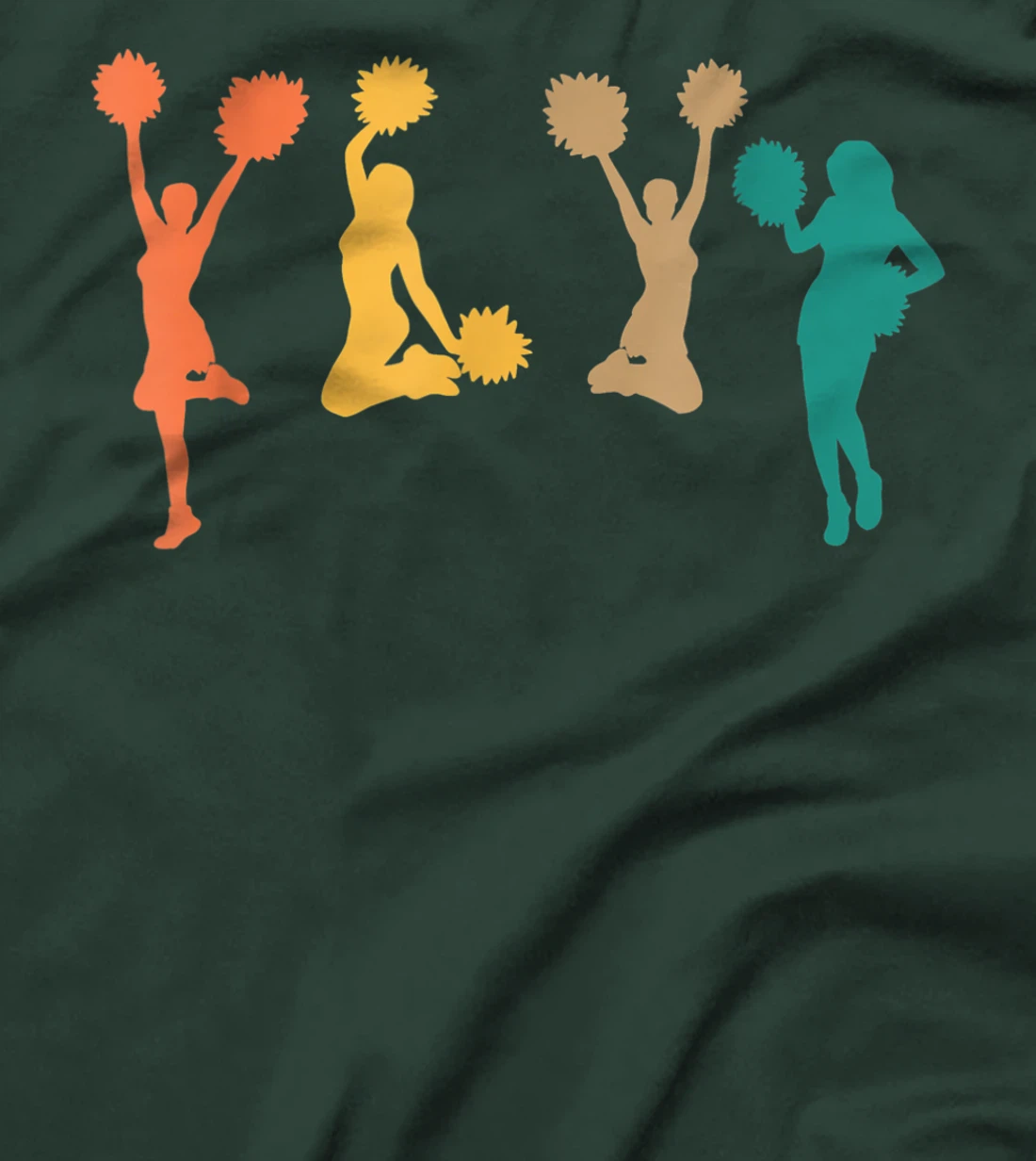 Retro Vintage Cheerleading Cheerleader T-Shirt, Women T-Shirt