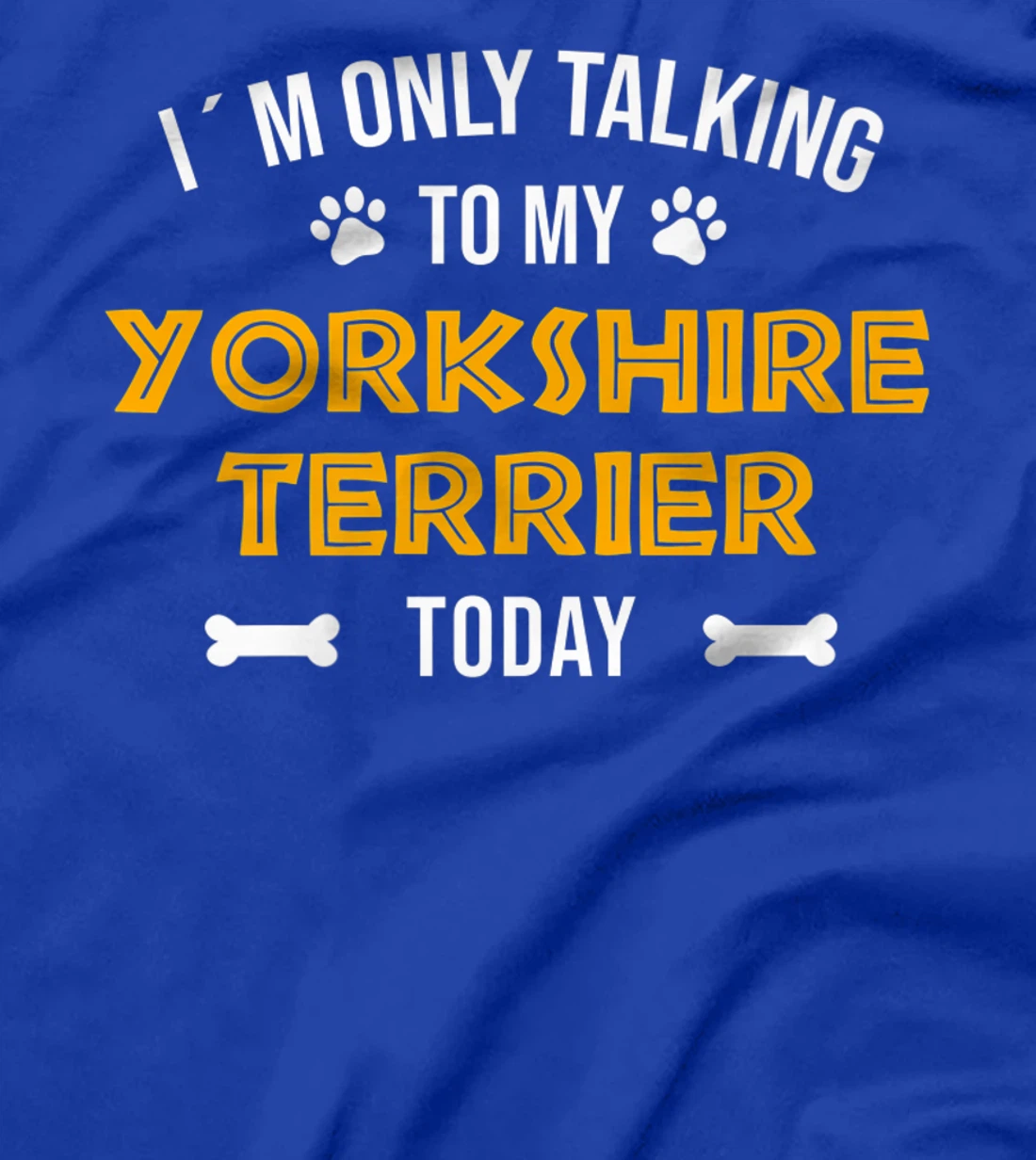 I´m Only Talking To My Yorkshire Terrier Today - Fun Yorkie T-Shirt, Women T-Shirt