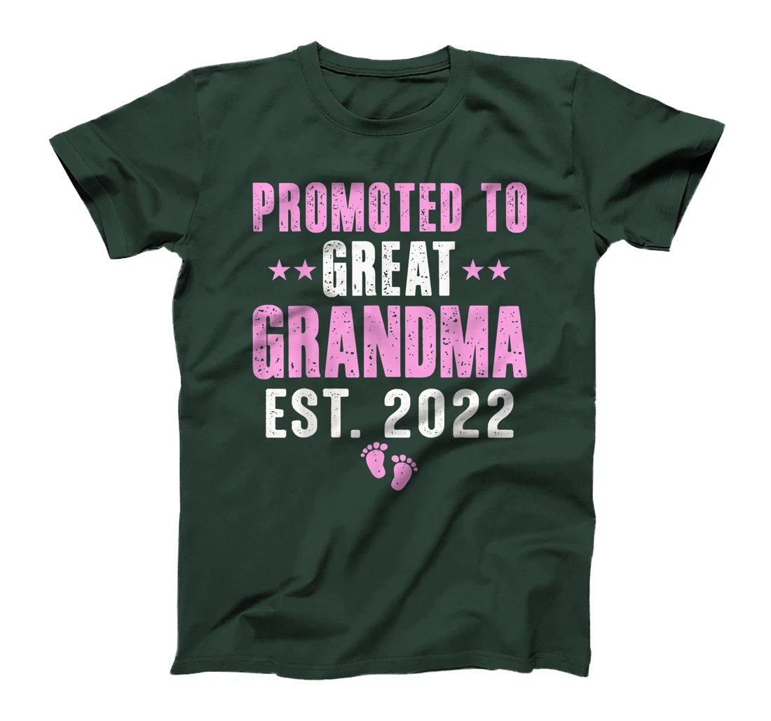 First Time Great Grandma 2022 Promoted to Great Grandma 2022 T-Shirt, Kid T-Shirt and Women T-Shirt