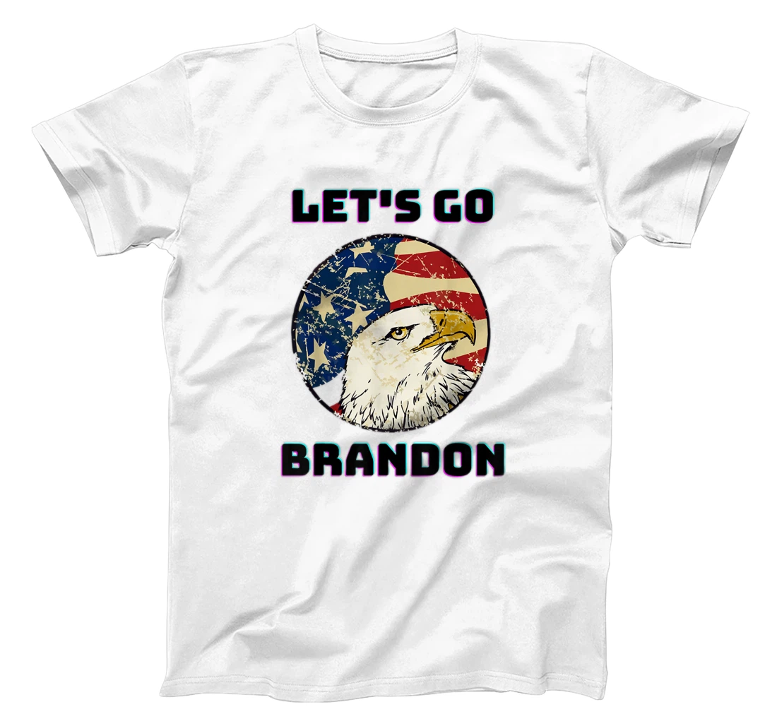 Let’s Go Brandon Conservative US Flag Gift T-Shirt, Women T-Shirt