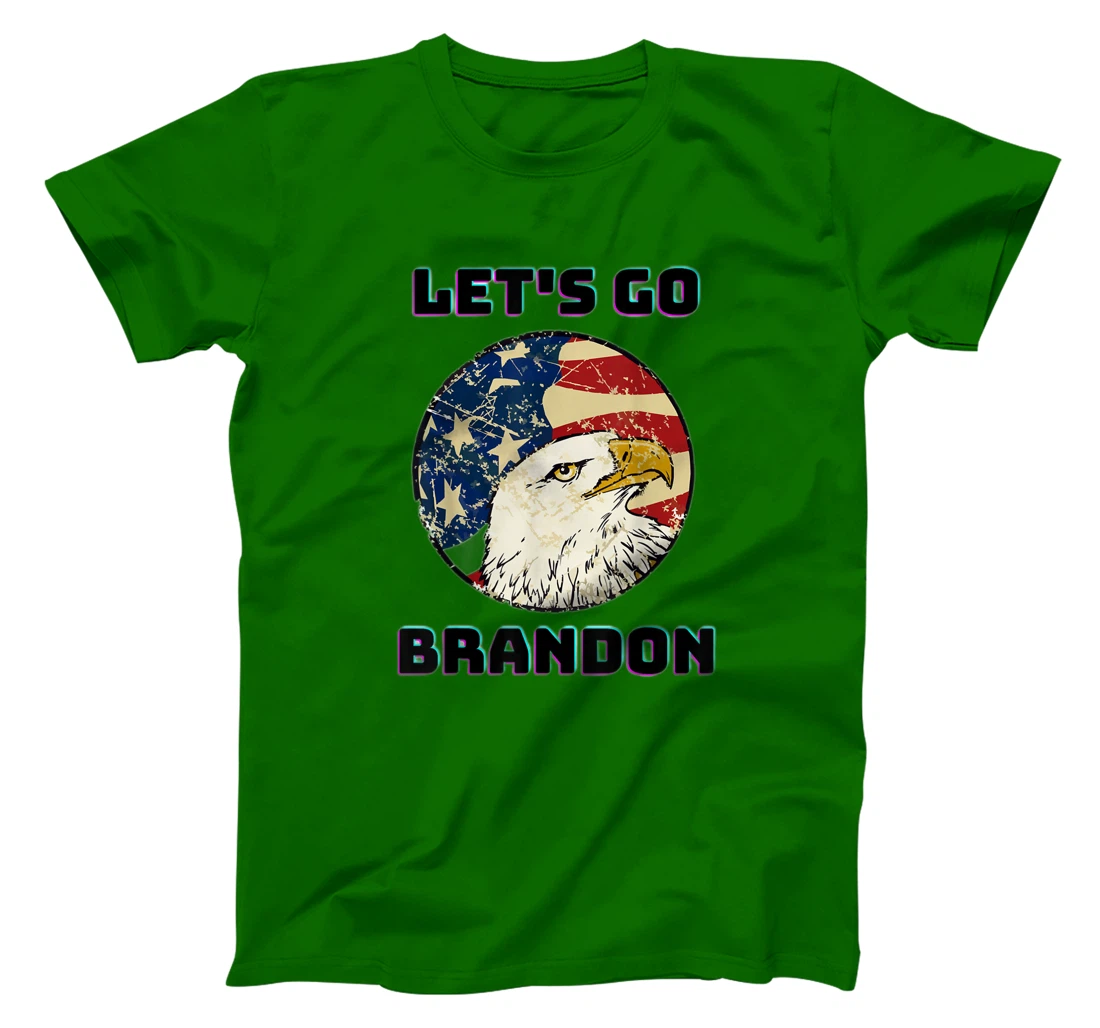 Let’s Go Brandon Conservative US Flag Gift T-Shirt, Women T-Shirt