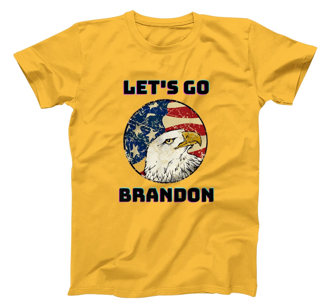 Let’s Go Brandon Conservative US Flag Gift T-Shirt, Women T-Shirt