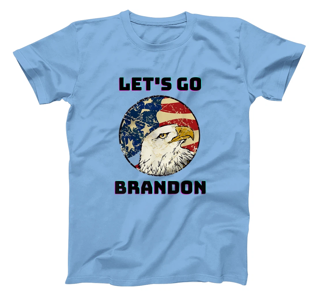 Let’s Go Brandon Conservative US Flag Gift T-Shirt, Women T-Shirt