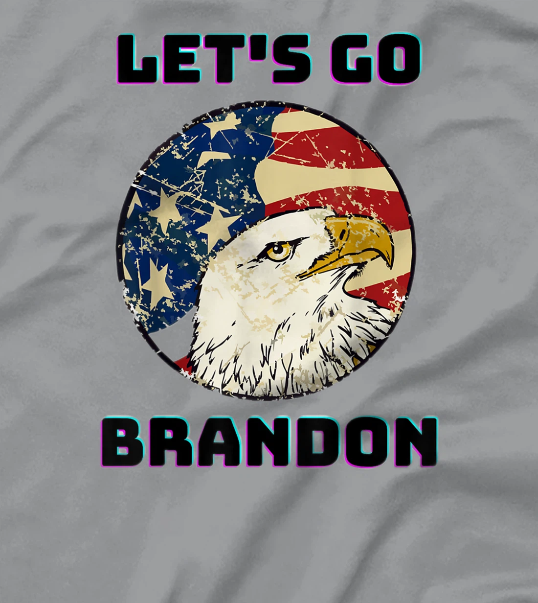 Let’s Go Brandon Conservative US Flag Gift T-Shirt, Women T-Shirt