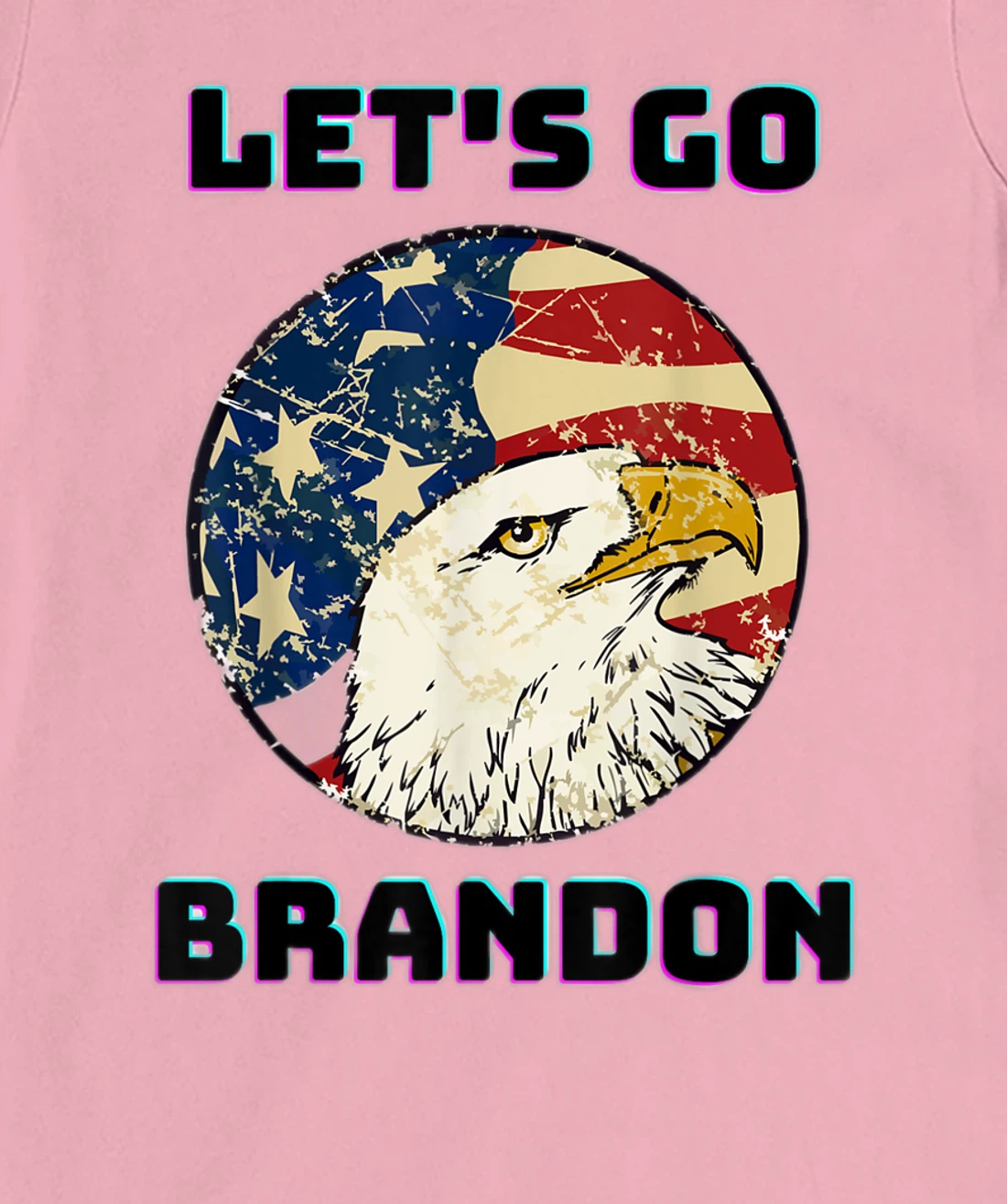 Let’s Go Brandon Conservative US Flag Gift T-Shirt, Women T-Shirt