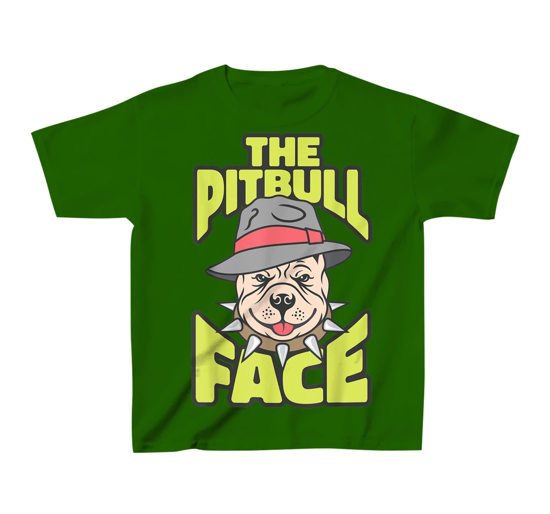 Womens The Pitbull Face, Funny Dog Owner, Ladies Man Dog T-Shirt, Kid T-Shirt and Women T-Shirt