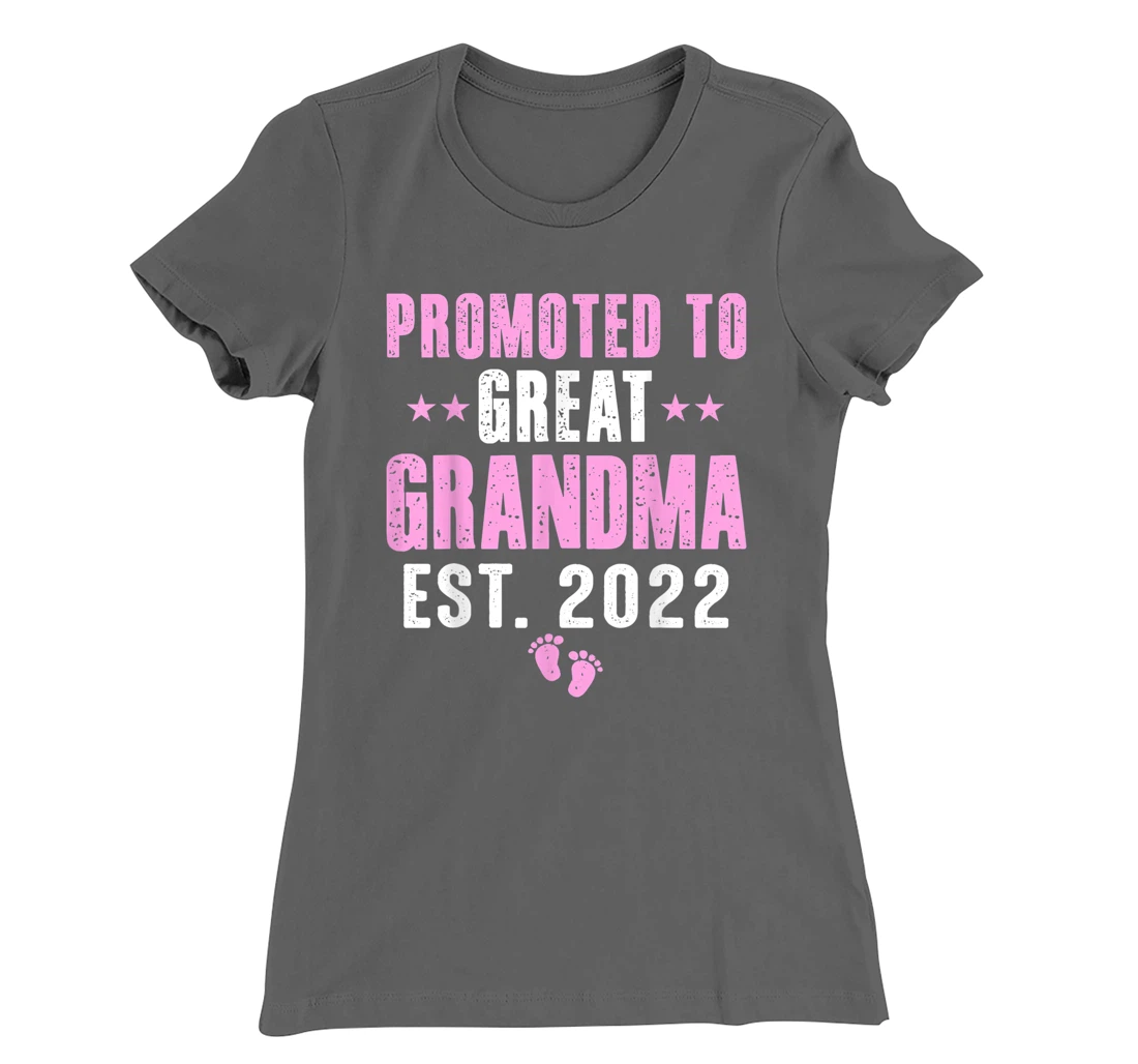First Time Great Grandma 2022 Promoted to Great Grandma 2022 T-Shirt, Kid T-Shirt and Women T-Shirt
