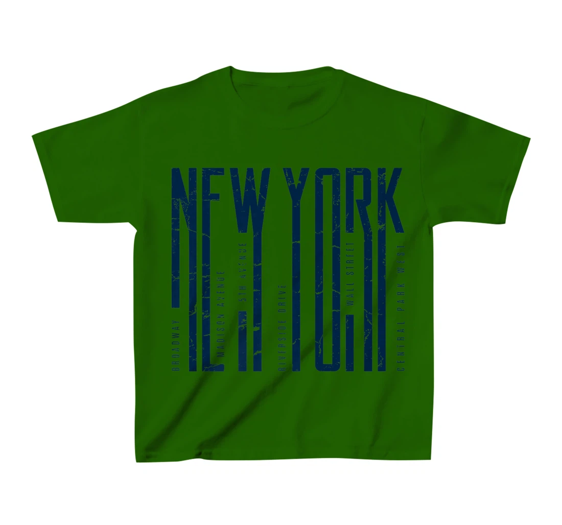 Enjoy Wear Cool New York City Avenues, New York City Graphic T-Shirt, Kid T-Shirt and Women T-Shirt