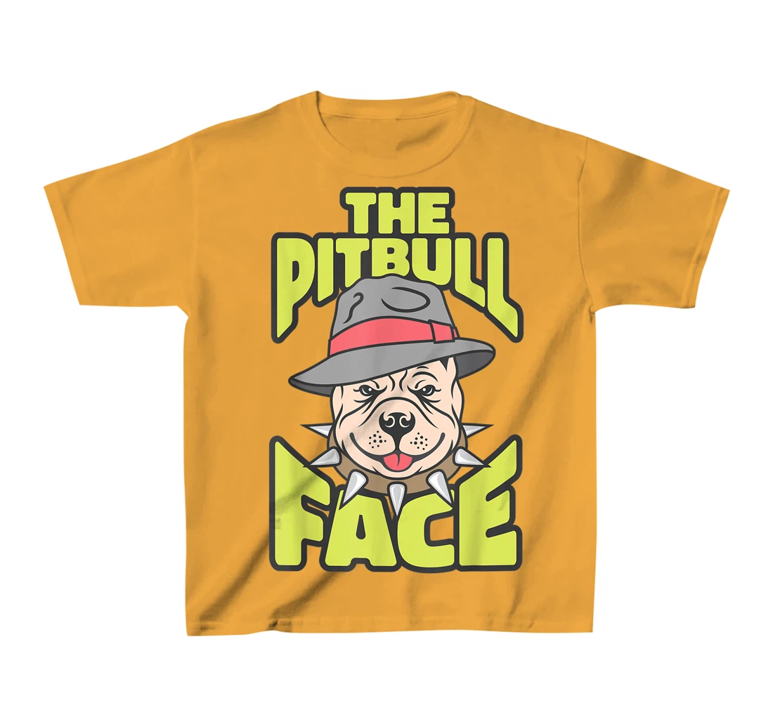 Womens The Pitbull Face, Funny Dog Owner, Ladies Man Dog T-Shirt, Kid T-Shirt and Women T-Shirt
